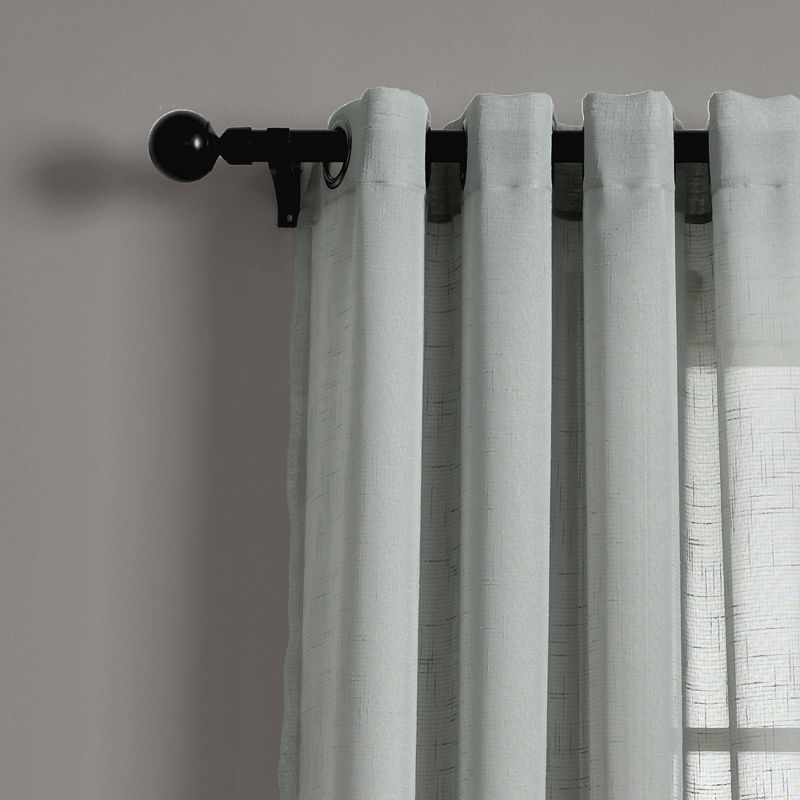 Set of 2 52"x84" Bridie Sheer Window Curtain Panels - Lush Décor, 3 of 8
