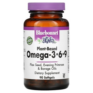 Bluebonnet Nutrition Plant-Based Omega-3-6-9, 90 Softgels - 1 of 2