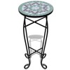 vidaXL Plant Stand Terracotta and Black Iron and Ceramic Small Durable - 2 of 4