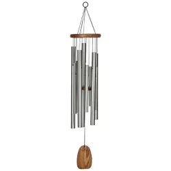 Woodstock Chimes Signature Collection, Magical Mystery Chimes, 39'' Butterfly's Farewell Silver Wind Chime MMBF