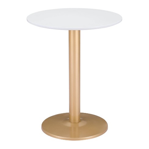 Ashbury Bistro Table White Gold ZM Home