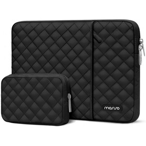 Acoinel 13 Inch Quilted Laptop Sleeve with Accessory Pouch for Women - 1 of 4