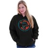 PACMAN Halloween Running Scared Hoodie Sweatshirt Women Men Brisco Brands - 2 of 4