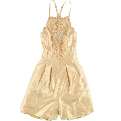 Free People Womens Heart to Heart Flare Romper Jumpsuit
