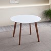 NicBex Minimalist Solid Wood Round Dining Table,Modern Home Kitchen Table Bar Table,Dining Room Furniture - 2 of 4
