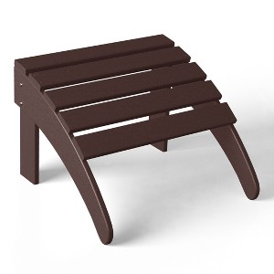 WestinTrends All-Weather Outdoor Patio Poly Adirondack Ottoman Footrest - 1 of 4