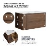 SEVOBAL Bathroom Storage Cabinets, Wall Mounting Bathroom Vanity With Ceramic Sink, Soft Close Drawer, Brown, 35.88"*18.31"*19.69" - 4 of 4
