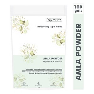 Namhya Amla Powder 100% Natural ( 100g X 2) - for Hair Fall Reduction and Good Skin (Pack of 2) - 1 of 4