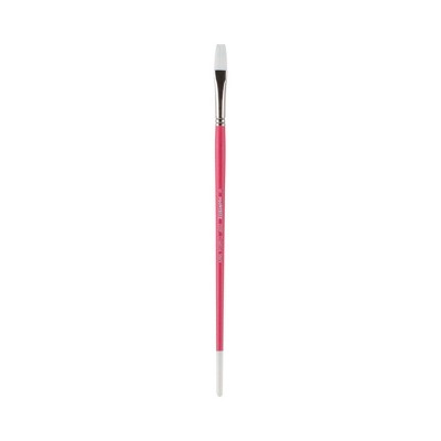 Creative Mark Pro White Soft Filament Acrylic Paint Brushes - Flat - Versatile Synthetic Brushes for Acrylic Painting , Gouache, Oils & Caseins