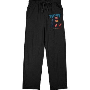 Secrets Of Dumbledore Teddy The Niffler Men's Black Sleep Pajama Pants - 1 of 2
