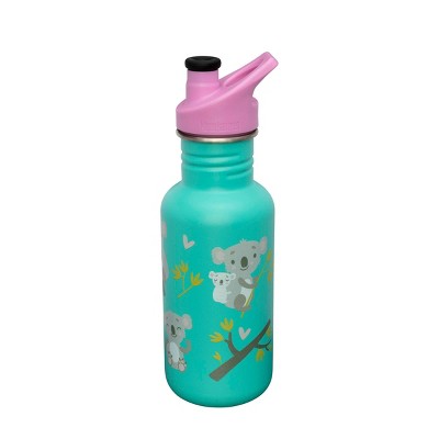 Klean Kanteen 18oz Classic Florida Keys Koala Hugs Stainless Steel Water Bottle with Sports Cap - Teal