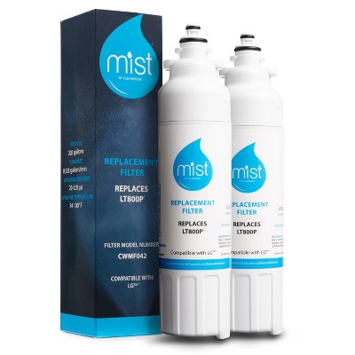 Mist LG LT800P Compatible with ADQ73613401, Kenmore 9490, 46-9490, ADQ73613402 Refrigerator Water Filter, (2pk)