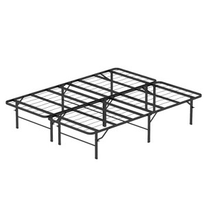 BestMassage 14 Inch Bed Frame High Metal Platform Bed Frame(Black) - 1 of 4