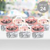 Big Dot of Happiness Pastel Halloween - DIY Pink Pumpkin Party Clear Goodie Favor Bag Labels - Candy Bags with Toppers - Set of 24 - 2 of 4