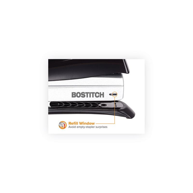 Bostitch Inspire Premium Spring-Powered Full-Strip Stapler, 20-Sheet Capacity, Black/Silver, 4 of 5