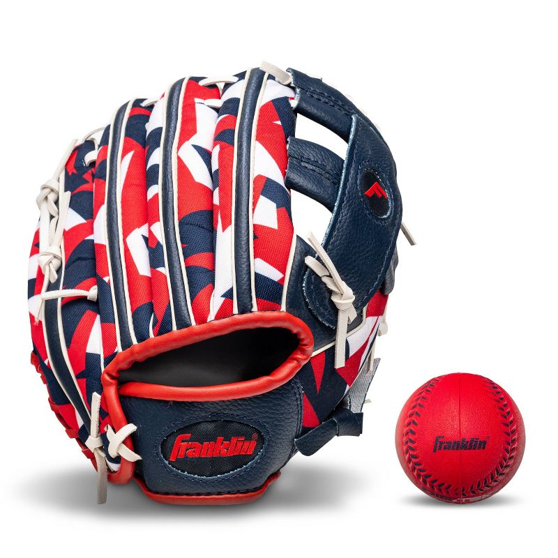 Franklin Sports RTP Teeball Right Hand Throw Gloves Set - Navy/Red, 1 of 4