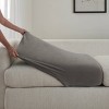 Sure Fit Stretch Pique Sectional Large Couch Cushion Cover Gray: Pet Friendly, Machine Washable, Indoor Use - 2 of 4