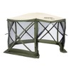 CLAM Quick Set Escape 11.5 x 11.5 Ft Portable Canopy , Green/Tan + Clam Quick Set Screen Hub Tent Wind & Sun Panels, Green (3 Pack) - 2 of 4