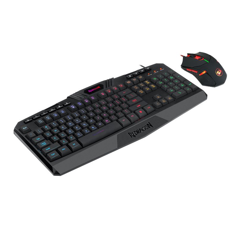 Redragon Gaming Essentials S101-3 Wired Gaming Keyboard and Optical Mouse Bundle with RGB Backlighting, 3 of 8