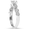 Pompeii3 1/2ct Sculptural Diamond Vintage Engagement Ring 14K White Gold - 3 of 4