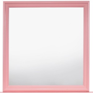 Passion Furniture 38 in. x 38 in. Classic Square Wood Framed Dresser Mirror - 1 of 4