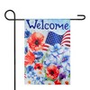 Northlight Blooming Flowers "Welcome" Patriotic Outdoor Garden Flag - 18" x 12.5" - 3 of 4