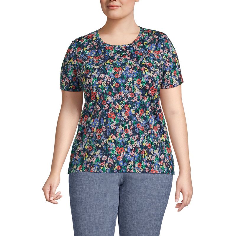 Lands' End Women's Relaxed Supima Cotton T-Shirt, 1 of 4