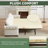 83.8'' Polyester Convertible Pullout Sofa Bed with Folding Mattress, 2-in-1 Function and High-Density Foam - 4 of 4