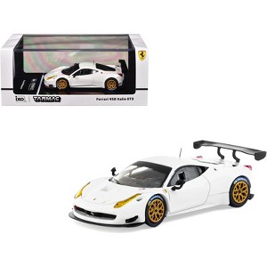 Ferrari 458 Italia GT3 White with Gold Wheels "Road64" Series 1/64 Diecast Model Car by Tarmac Works - 1 of 4