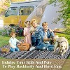 Camping Rug for Balcony Washable Easy-Clean Non-Slip Carpet Modern Boho Plastic Carpet Stain-Resistant RV Area Rug for Patio Picnic Beach - 4 of 4
