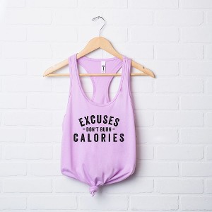 Simply Sage Market Women's Excuses Don't Burn Calories Racerback Tank - 1 of 2
