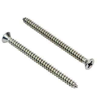 Bolt Dropper Phillips Wood Screws Stainless Steel, Pack of 100 Silver