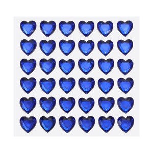 Unique Bargains Heart Shape Self Adhesive Valentine Makeup DIY Rhinestone Stickers 144 Pcs - 1 of 4