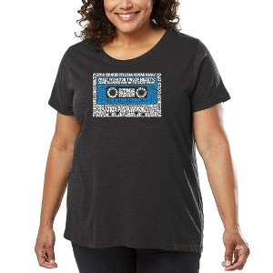 LA Pop Art Women's Word Art T-shirt - 80s One Hit Wonders - 1 of 4