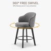 Spruce&Spring Modern Swivel Counter Height Bar Stools with Arm - 2 of 4