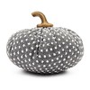 Gulches Series Multicolored Shatterproof Grid Pumpkin Harvest Festival Ornament - 3 of 4