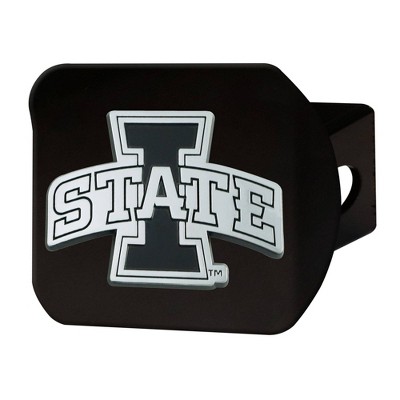 NCAA Iowa State Cyclones University Chrome Metal Hitch Cover - Black