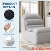 Bedroom Bean Bag Chair, Lazy Floor Couch with High-Resilience Foam, Non-Slip Base, Beanbag Chairs for Adults, Fireside Chair - 4 of 4