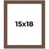 PosterPalooza | 15x18 Wide Barnwood Picture Frame, UV Acrylic, 6 Finishes - Grey, Brown, White, and Black - 2 of 4