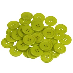 Unique Bargains Resin DIY Craft Flat 4-Hole Sewing Buttons 100 Pcs - 1 of 4