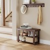 Shoe Rack Bench, 3-Tier Bamboo Shoe Storage Organizer, Entryway Bench, Holds Up to 286 lb, 11.3 x 27.6 x 17.8 Inches, for Entryway Bathroom Bedroom - 2 of 4
