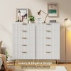 Garvee Fluted 6 Drawer Dresser for Bedroom, 54" Wide Modern Chest of Drawers with Deep Drawers, Large Double Dresser, Wooden Dresser Organizer - 4 of 4