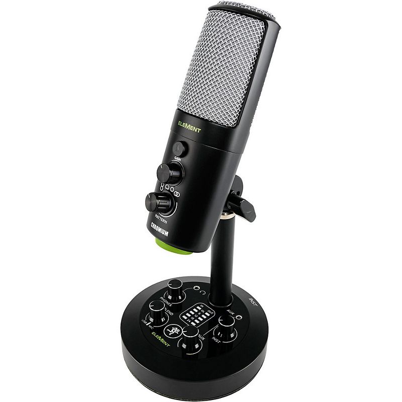 Mackie EM-CHROMIUM Premium USB Condenser Microphone With Built-in 2-Channel Mixer, 3 of 7