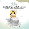 Dolu Nuve Tiger Baby Toddler Potty Chair Light Sound Toilet Paper Holder, White - 3 of 4