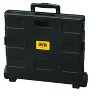 School Smart Folding Storage Cart on Wheels, Large, 16-1/4 x 13 x 13-1/2 Inches, Black - 3 of 4