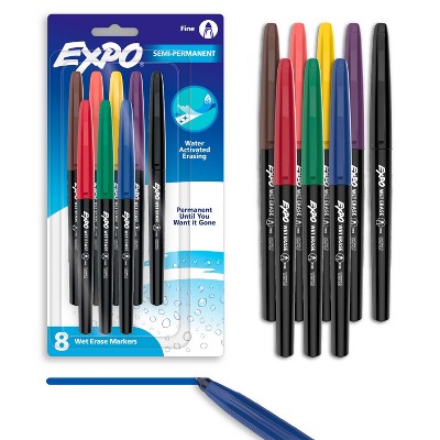 Expo Wet Erase Markers 8ct Fine