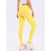 INSPIRE CHIC Women's Elastic Waistband Soft Gym Yoga Cotton Stirrup Pants Leggings - 4 of 4