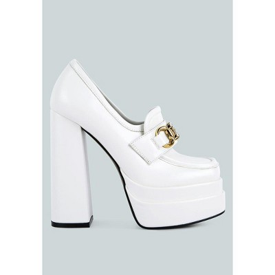 Bratz Horsebit Diamante Embellished Chunky Platform Loafers