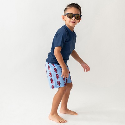 RuggedButts Boys UPF50+ Americana Swim Trunks - My Little Lobster, 5 — фото 4
