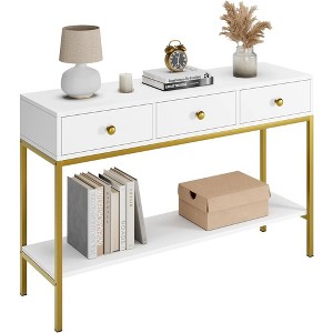 Console Table with 3 Drawers - 1 of 4